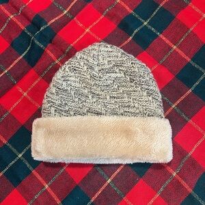 Plush fur lined ski cap